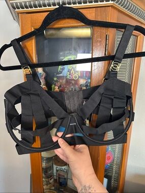 Victoria's Secret Black Strappy Cage Bra